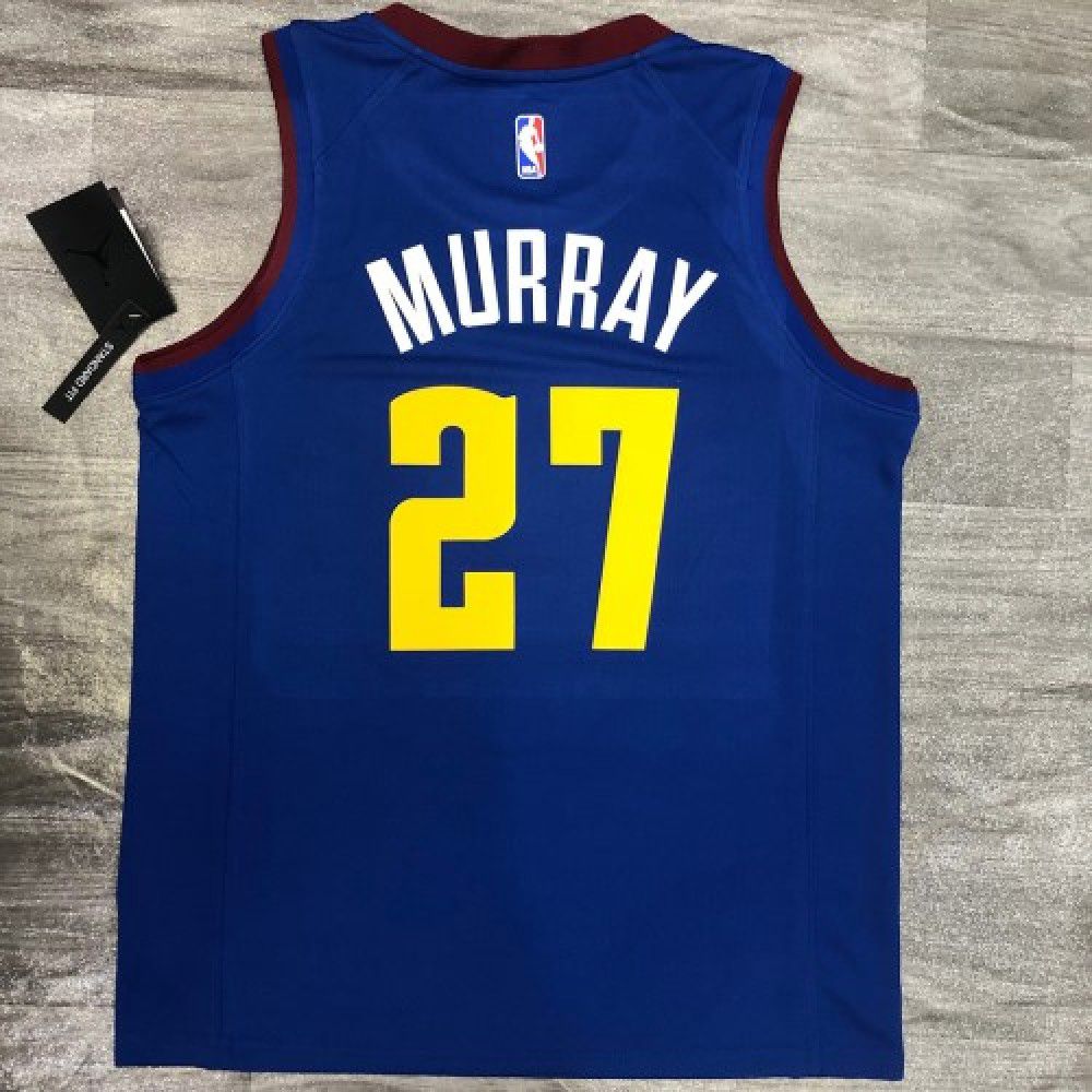 Men's Denver Nuggets Jamal Murray #27 Jordan Blue 2020/21 Swingman Jersey - Statement Edition-Pro Kit Vault | Brand New 26/27 Sports Jerseys